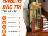 Checklist bảo trì thang máy 