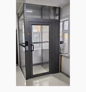 Cửa bán tự động 1 cánh cho thang máy thuỷ lực ASIA