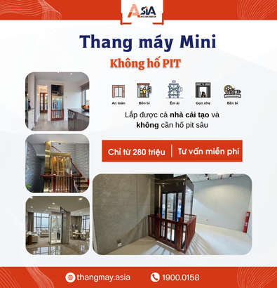 Giá Thang Máy Mini Không Hố Pit Mới Nhất 2026