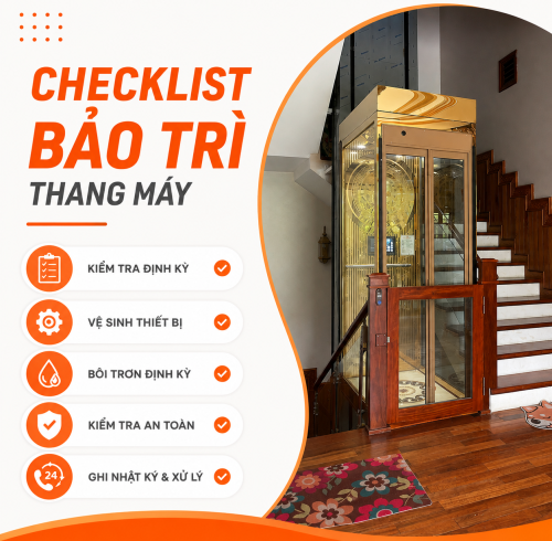 Checklist bảo trì thang máy 