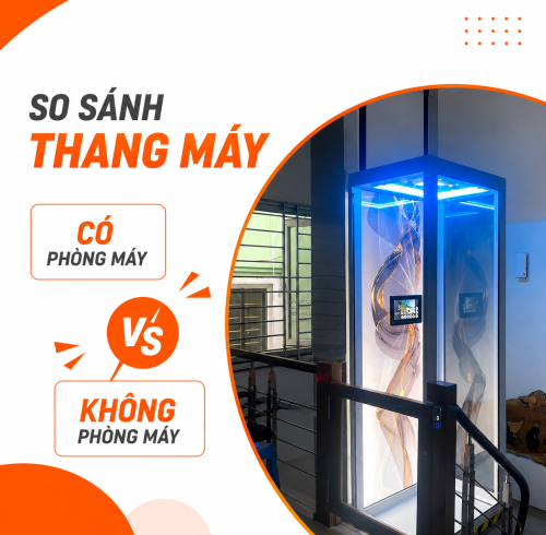 Thang Máy Có Phòng Máy Và Không Phòng Máy Khác Nhau Như Thế Nào?