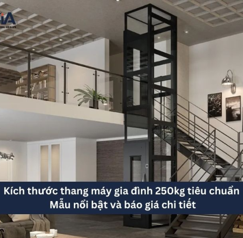 Mẫu thang máy gia đình 250kg - Báo Giá & Kích Thước Tiêu Chuẩn