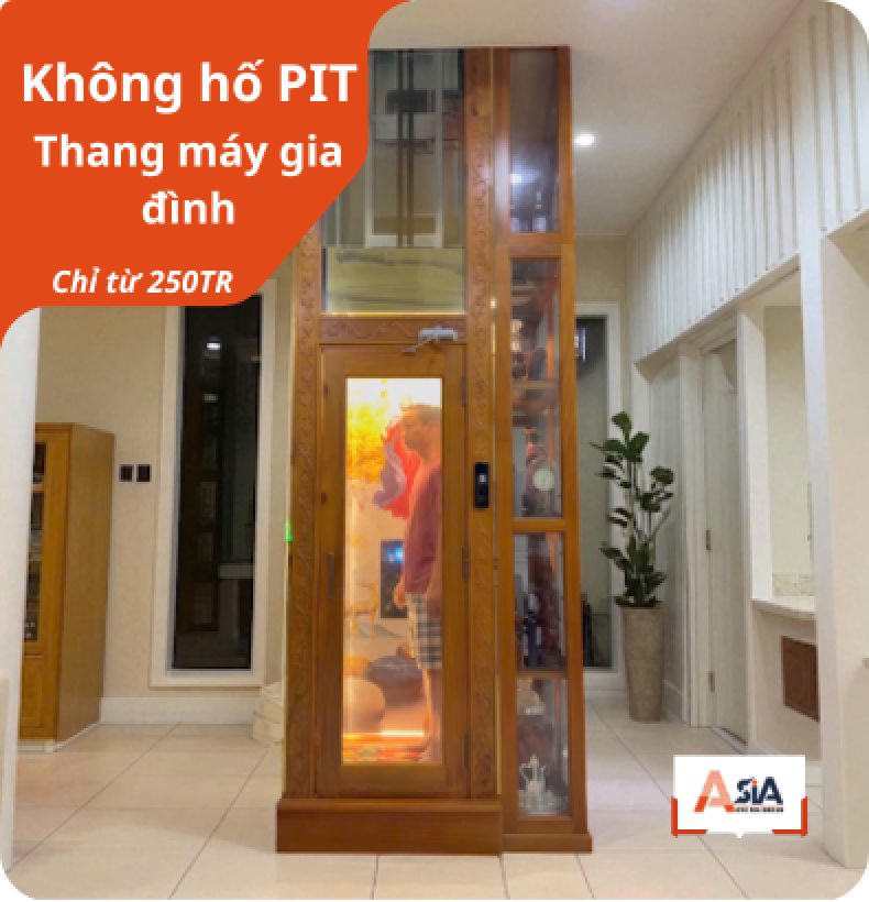 Thang Máy Gia Đình Cho Nhà Ống