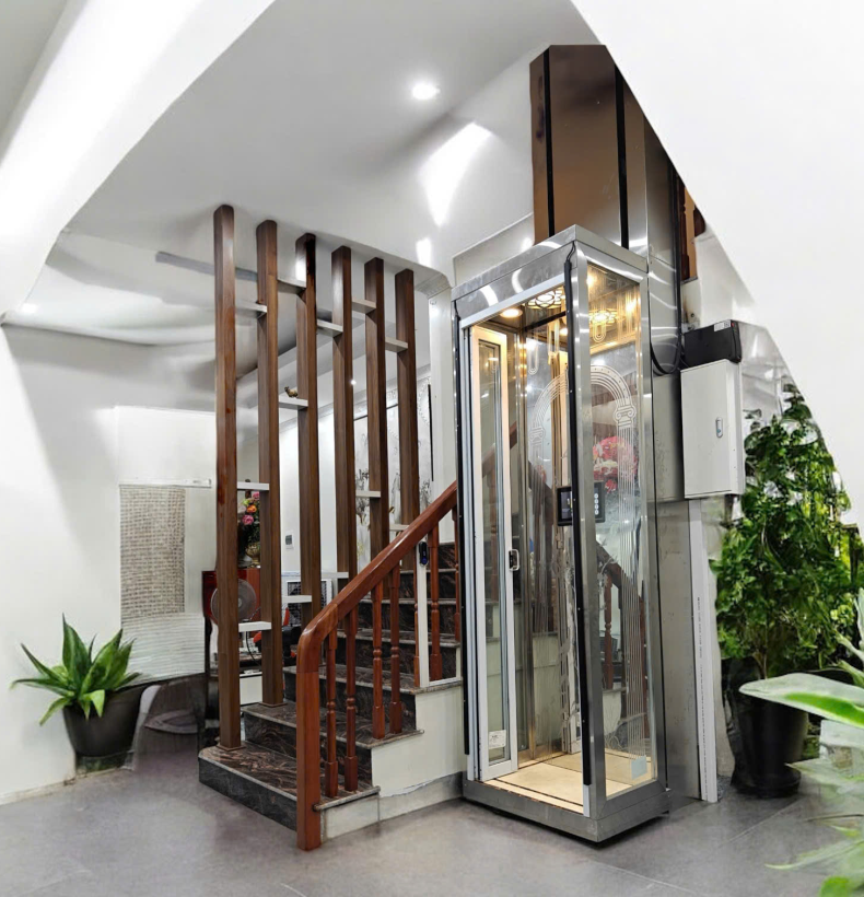 Thang Máy Mini 2 Người Cho Nhà Cải Tạo