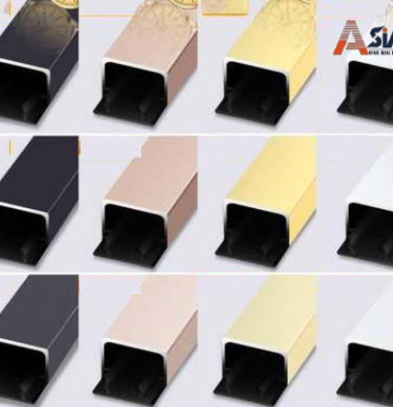 Chỉ nhôm inok decor trang trí thang máy