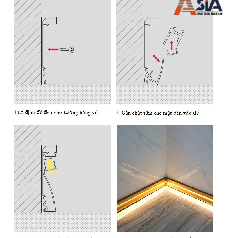 Đèn led chân sàn cabin