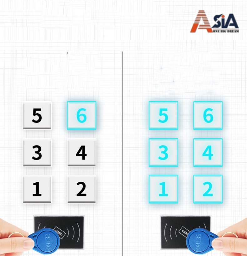Khoá thẻ ic cảm biến mở cửa tầng thang máy