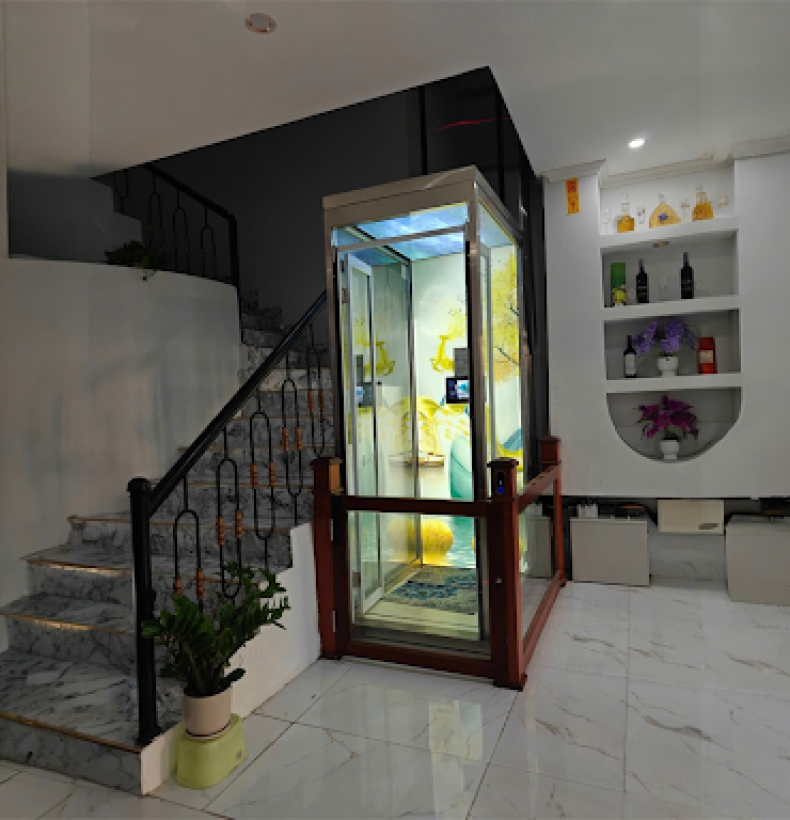 Mẫu Thang Máy Homelift Gia Đình 4 Tầng Đẹp, An Toàn, Tối Ưu Diện Tích