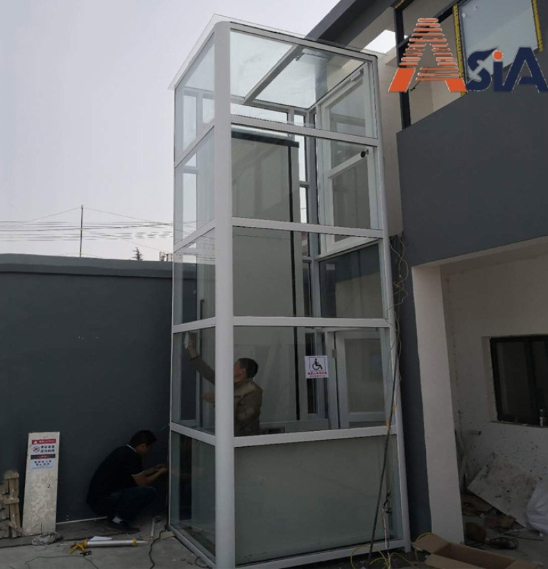 THANG MÁY GIA ĐÌNH NHỎ KHÔNG HỐ PIT