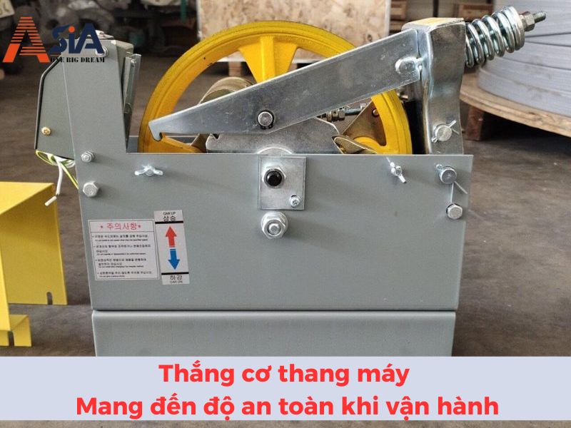 Thắng cơ thang máy là gì - Nguyên lý hoạt động của thắng cơ