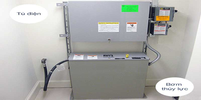 Cơ chế hoạt động của tủ điện thang máy thủy lực