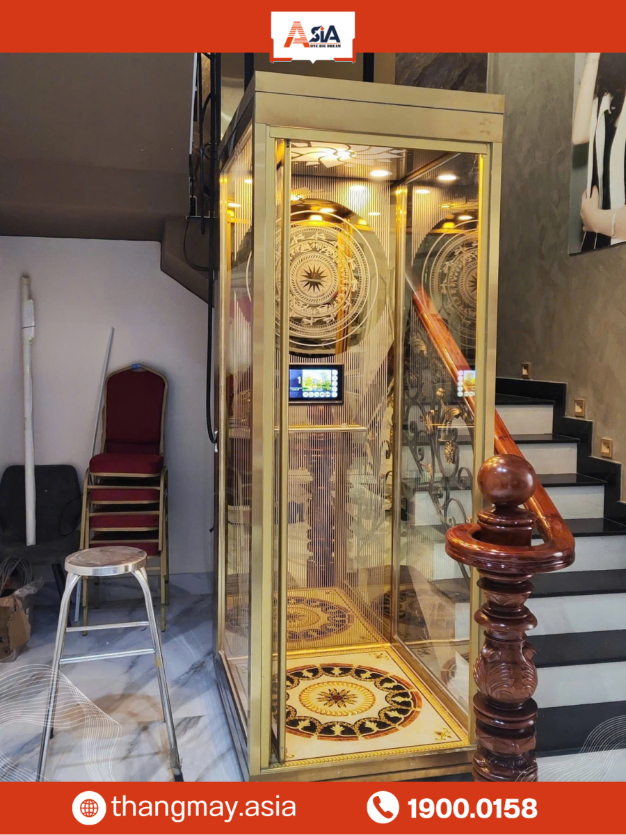 thang máy thủy lực giá rẻ cho gia đình nhà phố biệt thự mini