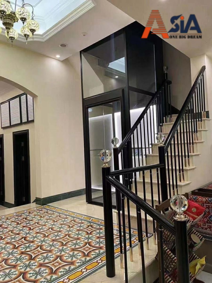 thang máy thủy lực cho biệt thự mini thiết kế đẹp và tinh tế
