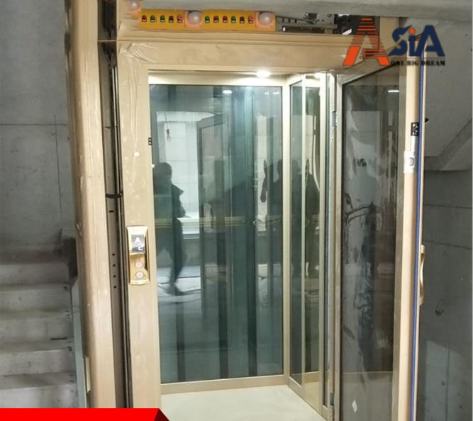 thiết kế thang máy thủy lực sang trọng cho không gian nhà ở