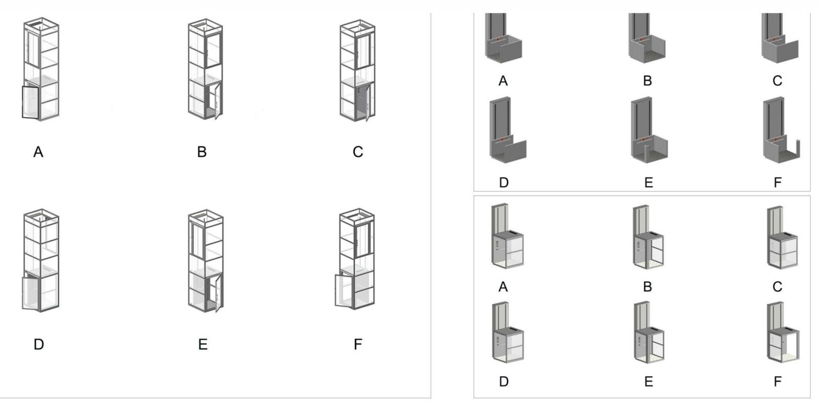Thang máy trục vít điện, thang máy trục vít xi lanh điện