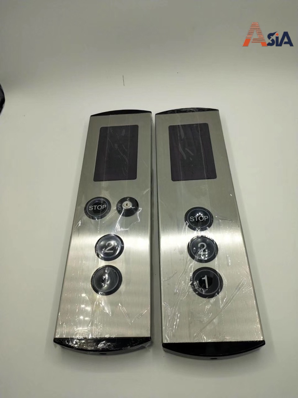 Mẫu bảng điều khiển thang máy thuỷ lực Asia lắp đặt cho công trình thang máy 2 tầng