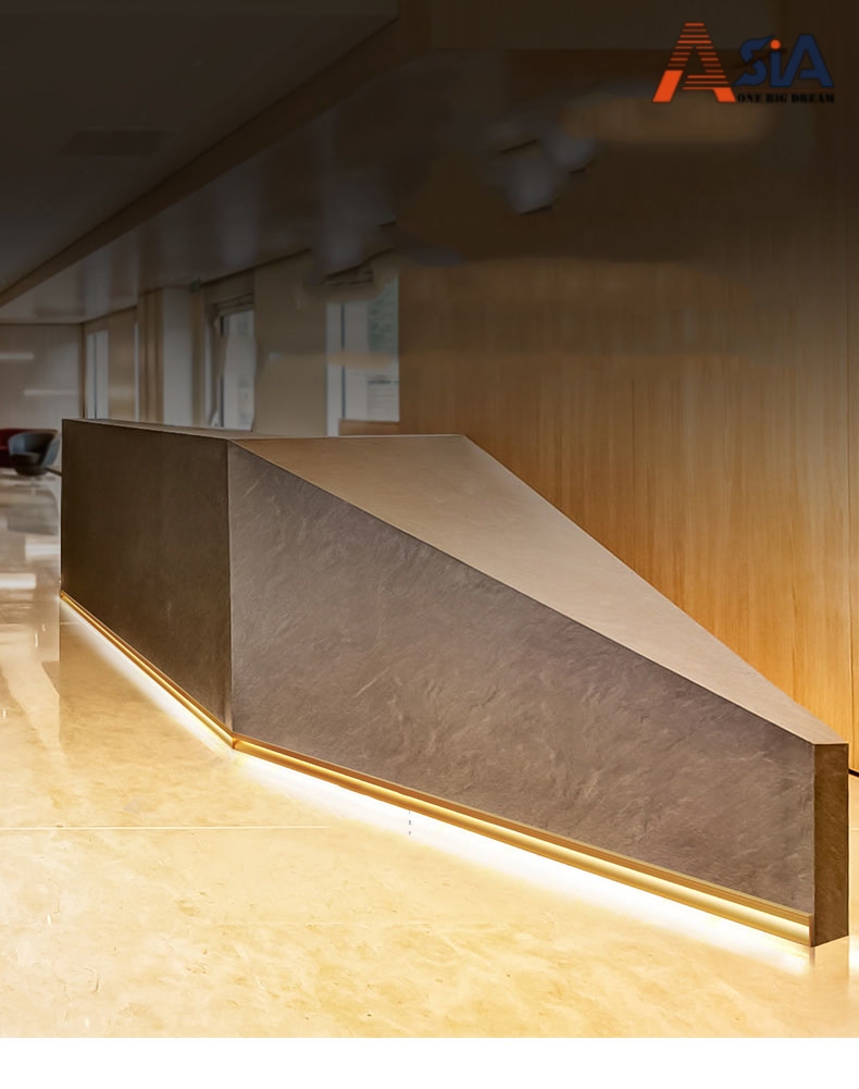Đèn led chân sàn được lắp đặt tại sảnh khách sạn