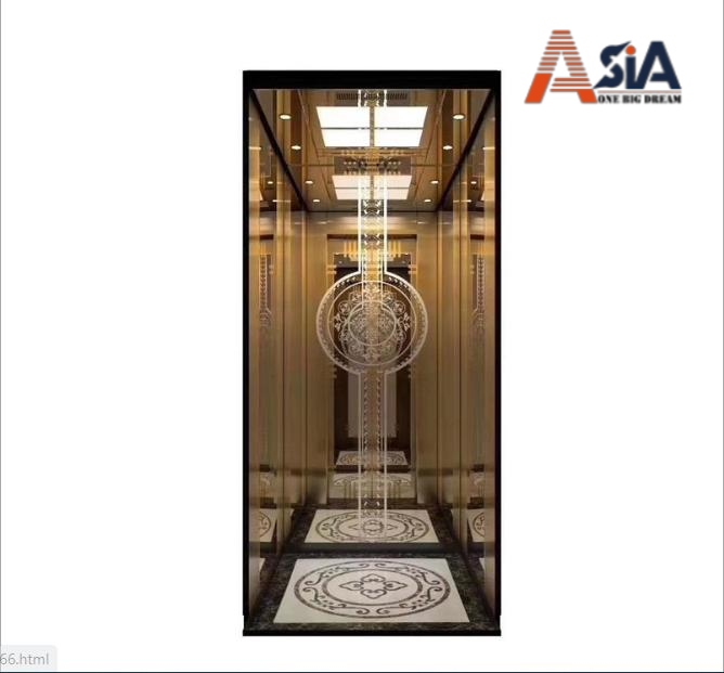 Thang máy thuỷ lực Asia 8 được thiết kế tinh tế, đẳng cấp cho không gian biệt thự