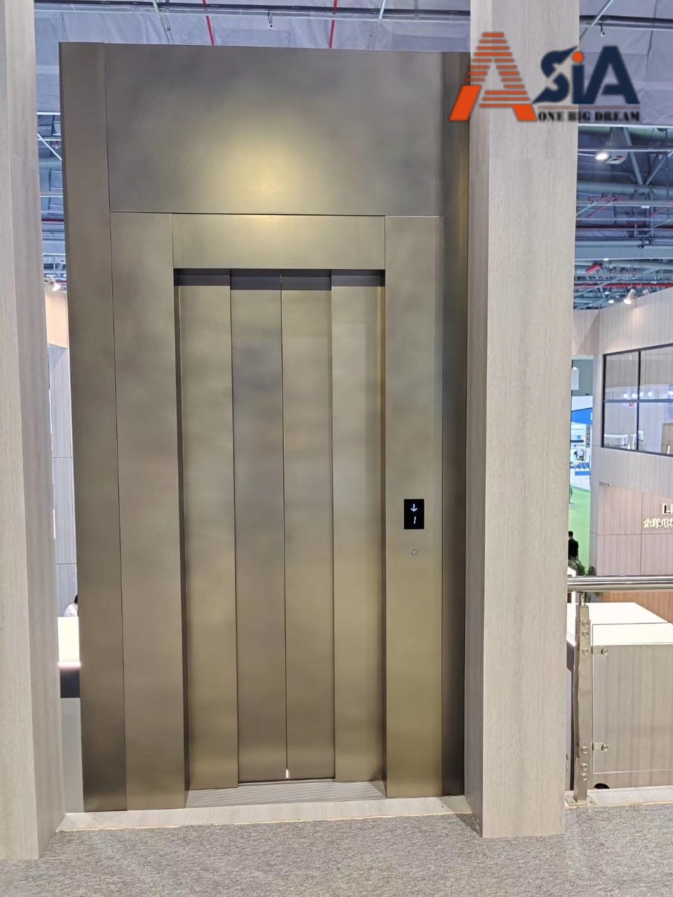 Mẫu thang máy thuỷ lực Asia 2 thiết kế đảm bảo an toàn khi sử dụng