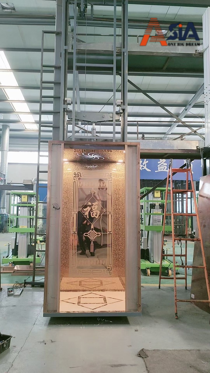 Mẫu thang máy thuỷ lực Asia 4 được khách hàng của Thang Máy ASIA lựa chọn lắp đặt
